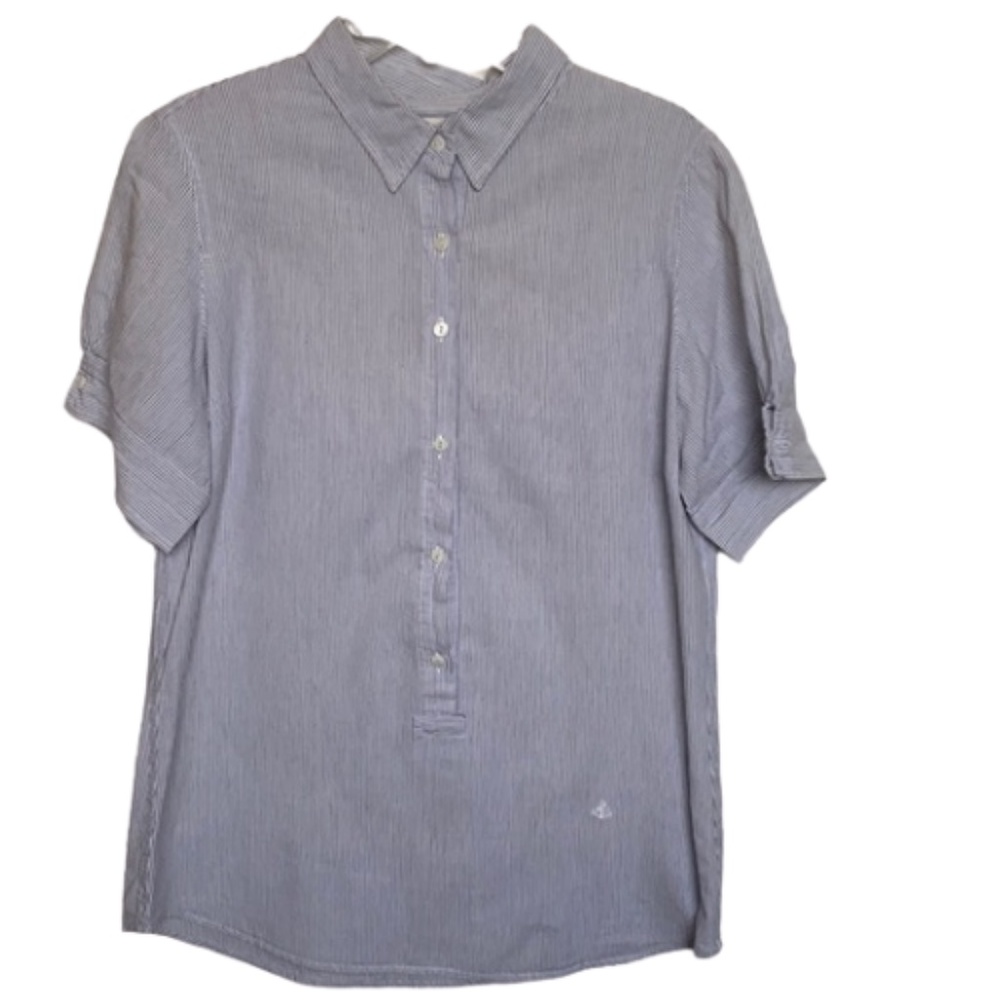J Crew Nautical Stripe “Washed Shirt” 100% Cotton